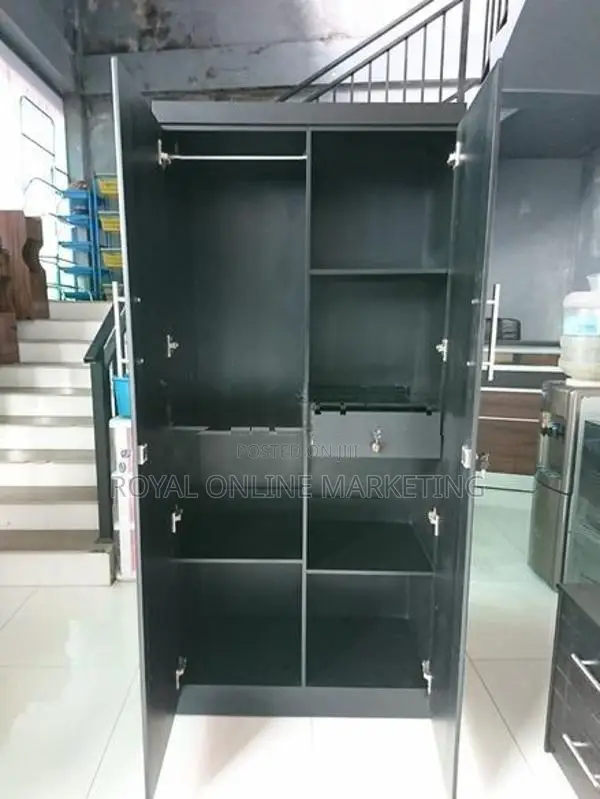 2 Door Black Cupboard (K-13)