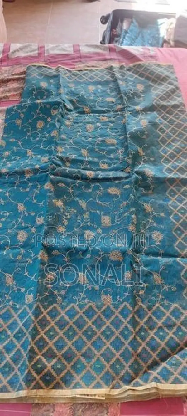 Cotton Thread Worked Sarees