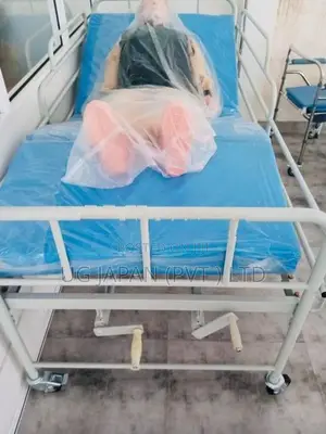 Head & Leg Adjustable Patient Hospital Bed With Foldable Mattress