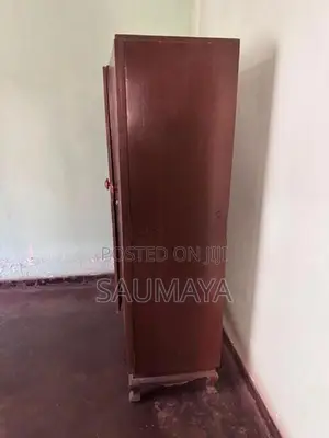 2 Door Teak Wardrobe with Mirror
