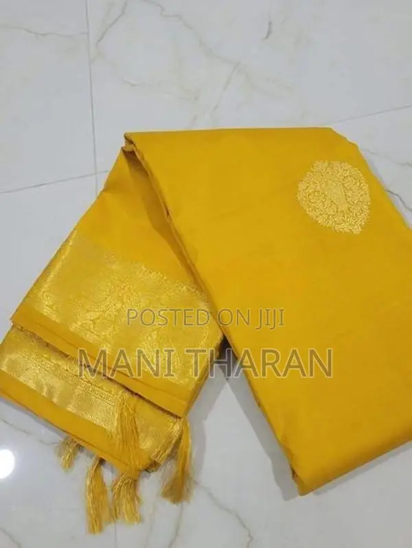 காஞ்சிபுரம் மஞ்சள் பட்டு சேலை