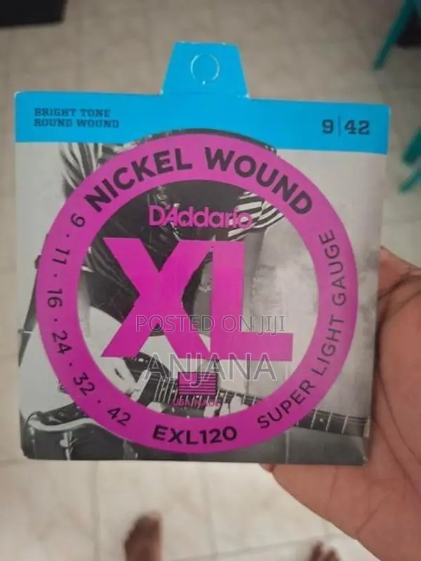 D'Addario XL Nickel Wound EXL120 9-42 Electric Guitar Strings