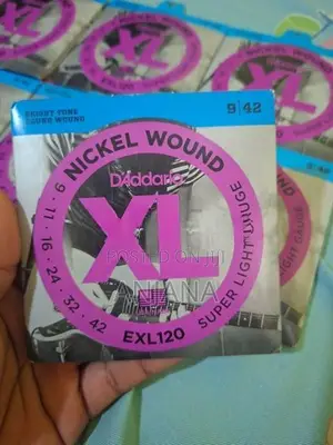 D'Addario XL Nickel Wound EXL120 9-42 Electric Guitar Strings