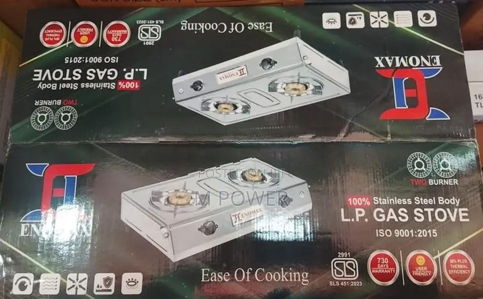 Enomax 2 Burner Gas Cooker (CNO-Top-4001)