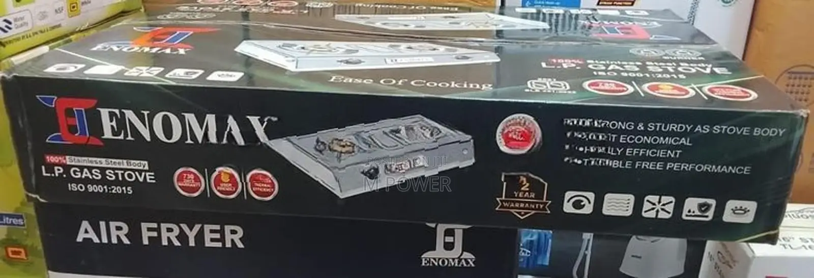 Enomax 2 Burner Gas Cooker (CNO-Top-4001)