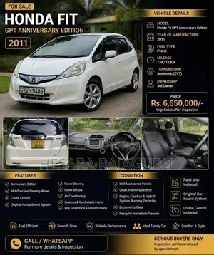 Honda Fit 2011 Car (Used)