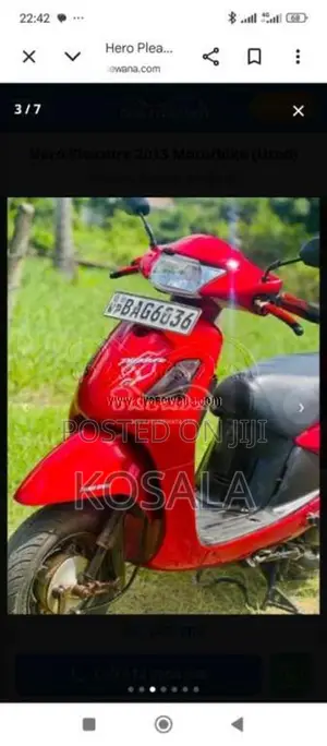 Hero Pleasure 2013 Motorbike (Used)
