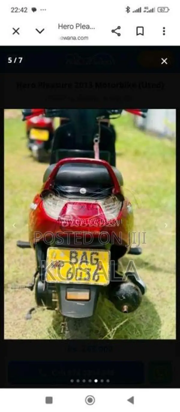 Hero Pleasure 2013 Motorbike (Used)