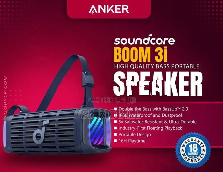 Anker Soundcore Boom 3i Bluetooth Speaker