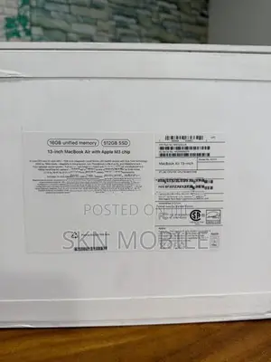Apple MacBook M3 Air 16GB 512GB 13”