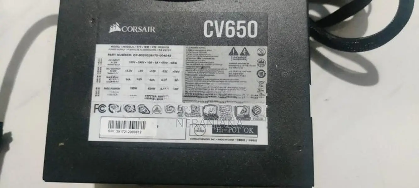 Corsair CV650W 80 Plus Bronze Power Supply