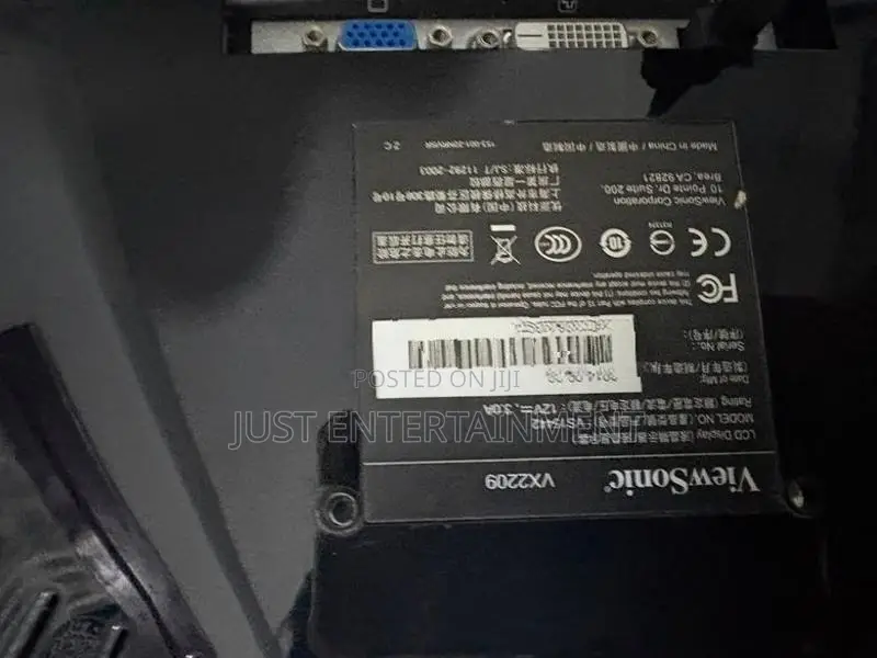 Viewsonic Display Monitor 22 Inch