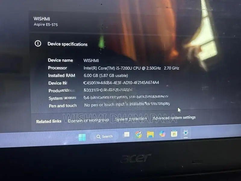 Acer espire 575G corei5 laptop
