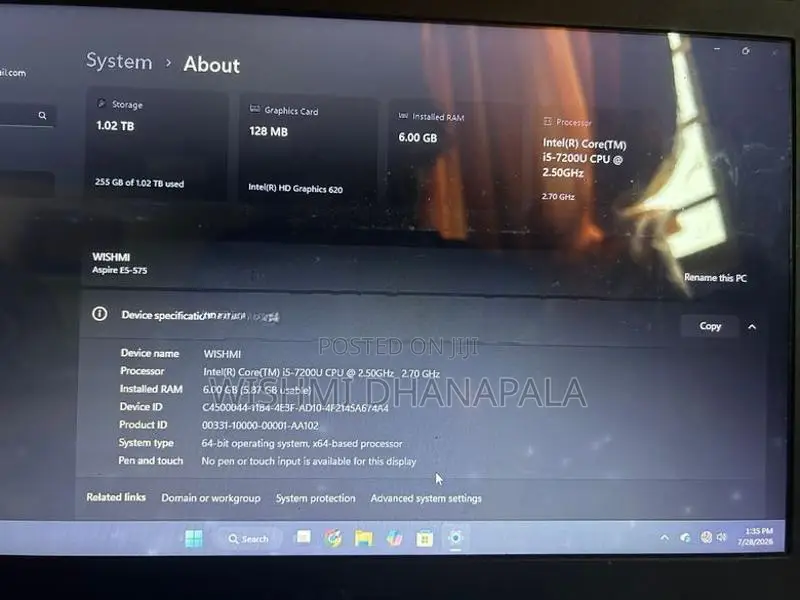 Acer espire 575G corei5 laptop