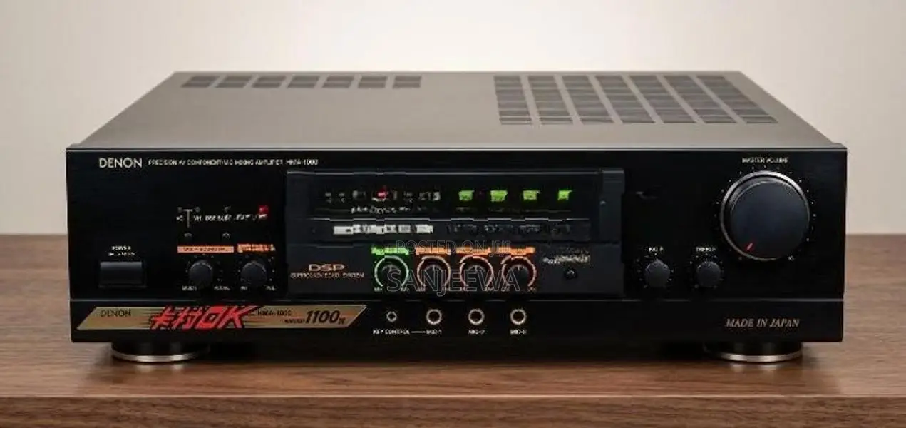 Denon HMA-1000 AV with Stereo Karaoke Amplifier 1100W PMPO - Japan