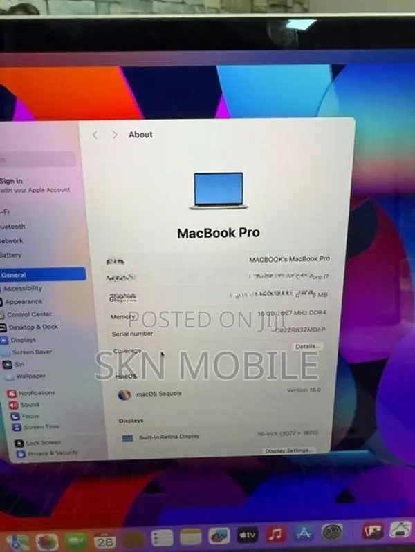 Apple MacBook Pro I7 16GB 512GB