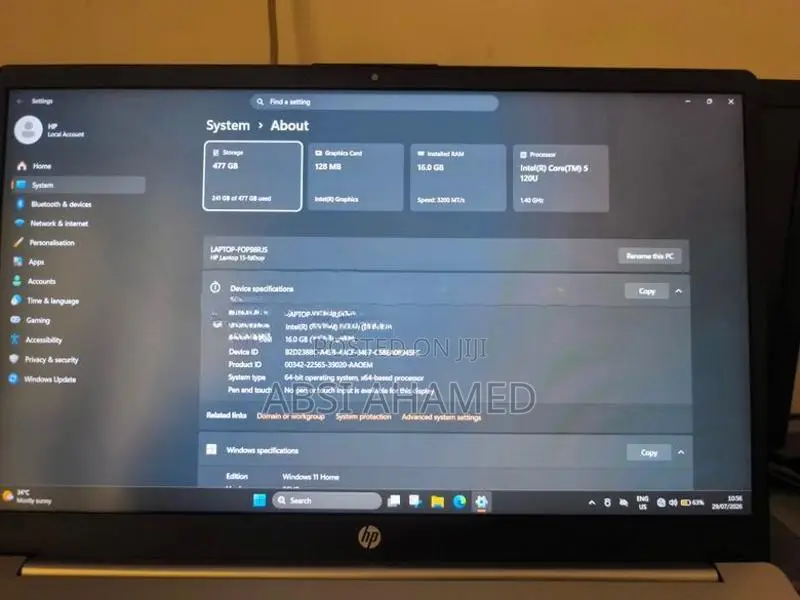 HP 15-FD0212NE | Intel Core 5 120U 16GB RAM 512GB SSD