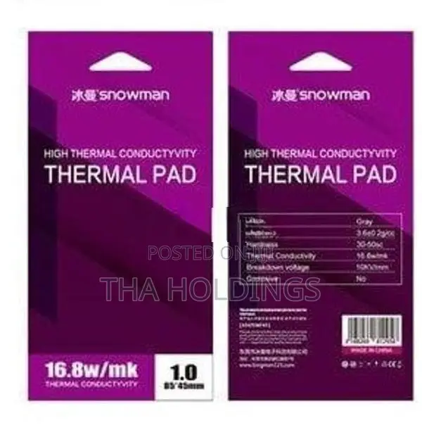 Snowman Thermal Pad 1.0mm 16.8W/m·K (Gray)