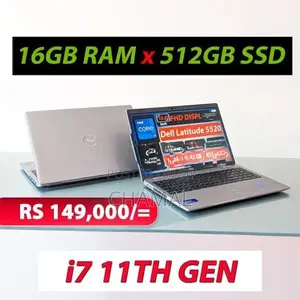 Dell Latitude 5520 Core i7 -11th Gen|16GB Ram|512GB NVMe| Backlit key