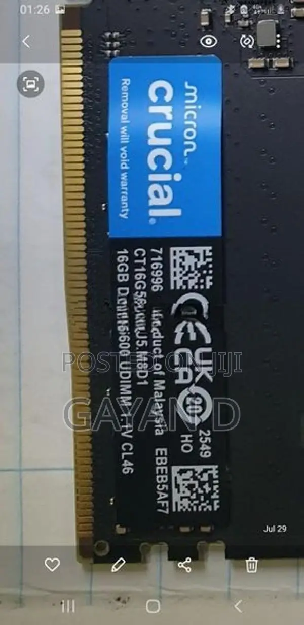 DDR 5 16GB 5600Mhz Desktop Ram
