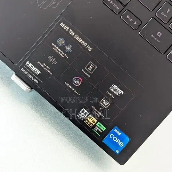 Asus TUF F15 core i5 - 12500H 12th Gen|RTX 3050/4GB|16GB Ram|512GB Nvm