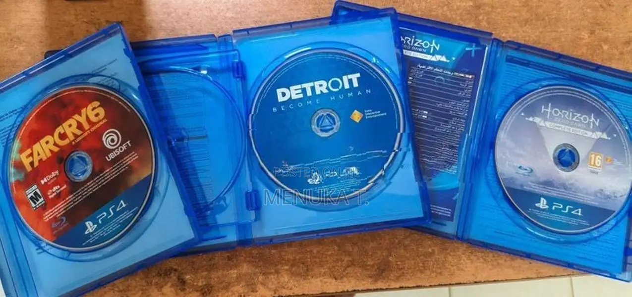 Three PS4 Physical Disk Games