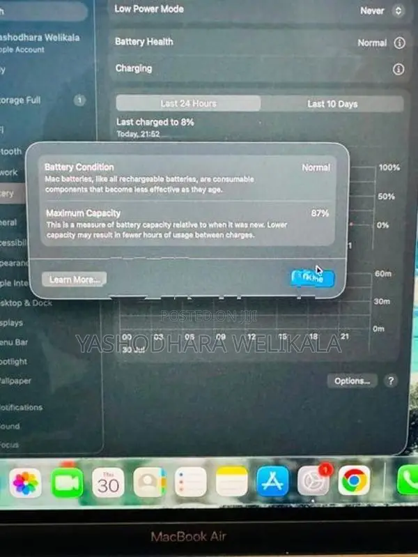 MacBook Air M1 8GB 512GB – Full Box Excellent Condition