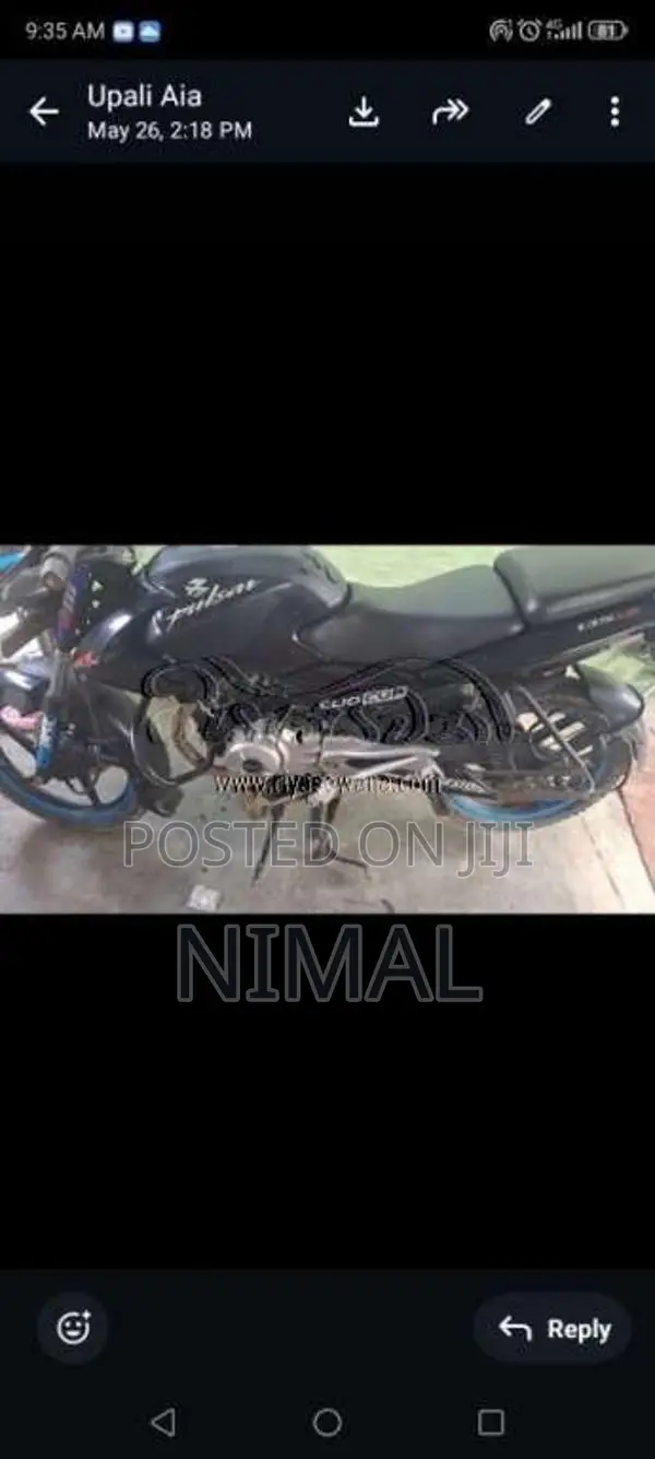 Bajaj Pulsar 2014 Motorbike Unregistered (Recondition)