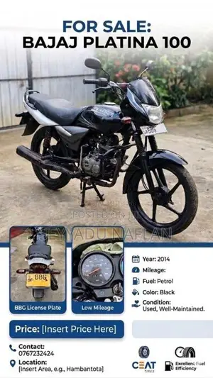 Bajaj PLATINA 100 2014 Motorbike (Used)