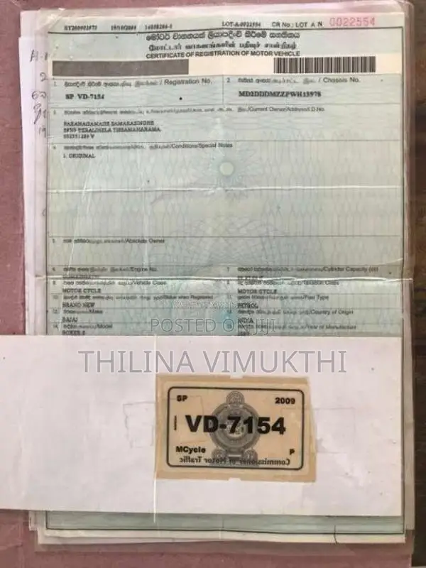 Bajaj Boxer S 2009 Motorbike (Used)
