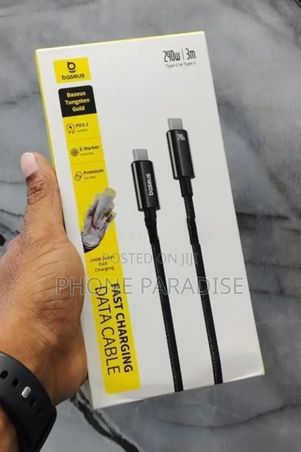 Baseus Tungsten Gold 240W CTO C 3M Cable