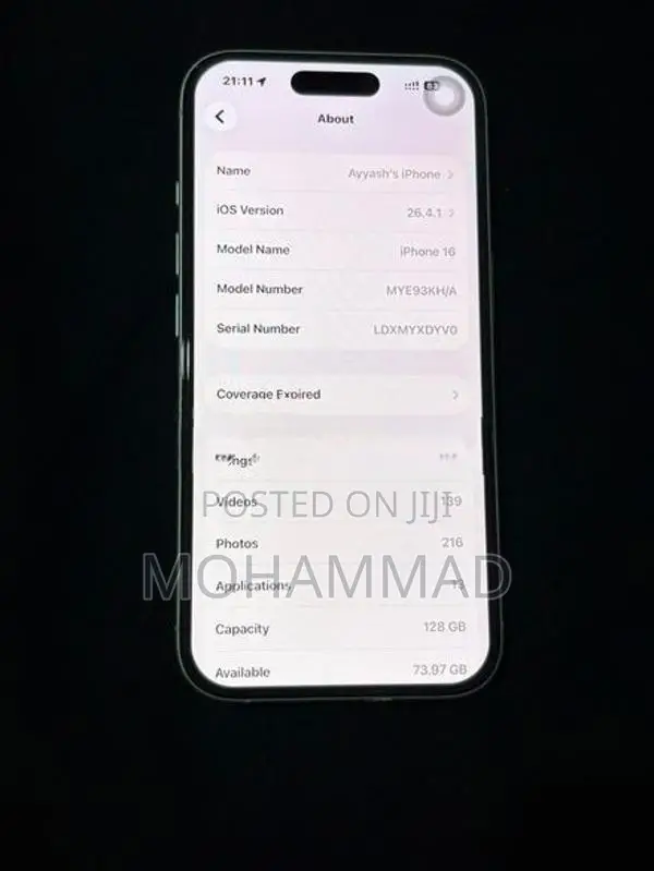 Apple iPhone 16 (Used)