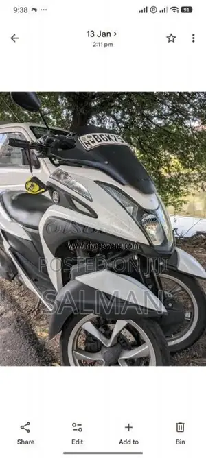 Yamaha Tricity 2018 Motorbike Unregistered (Recondition)