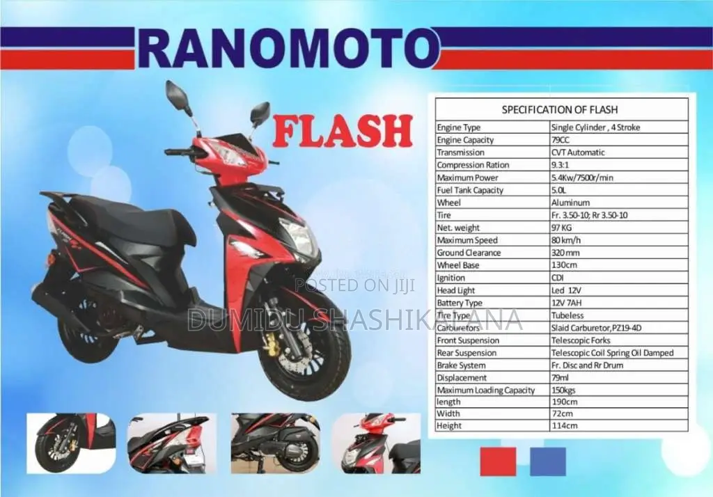 Ranomoto Flash 2026 Motorbike Brand New