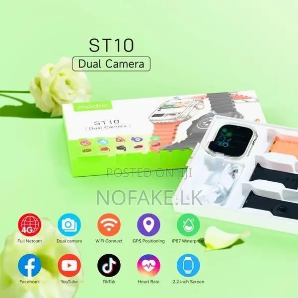 Modio ST10 sim card dual camera smart watch 4GB 64GB