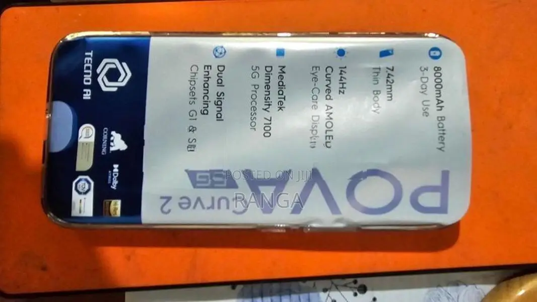 Tecno pova curve 2 5g (Brand New)