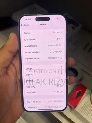 Apple iPhone 15 Pro 128GB (Used)