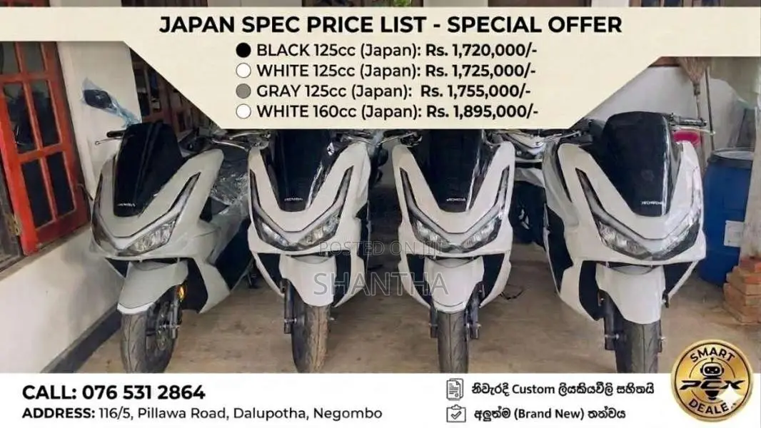 Honda Pcx 2025 Motorbike Brand New