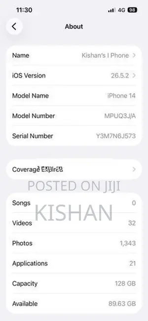 Apple iPhone 14 (Used)