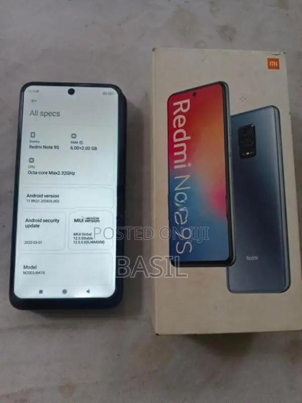 Xiaomi Redmi Note 9S 6gb-128gb (Used)