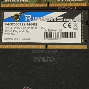 16GB DDR4 3200MHz CL22 G.Skill Ripjaws Laptop RAM