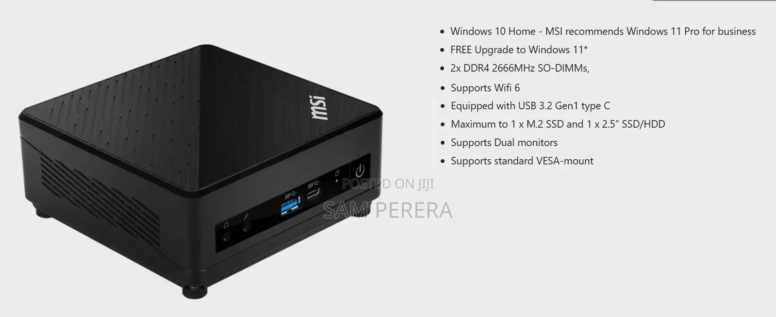 Desktop Computer MSI 8GB Intel Core i5 HDD+SSD 320GB