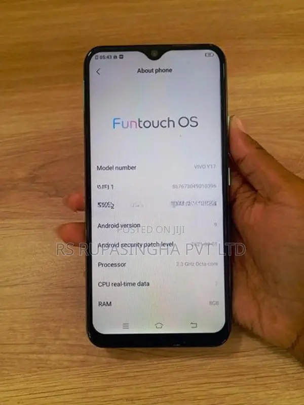 Vivo Y17 8GB, 256GB (Used)