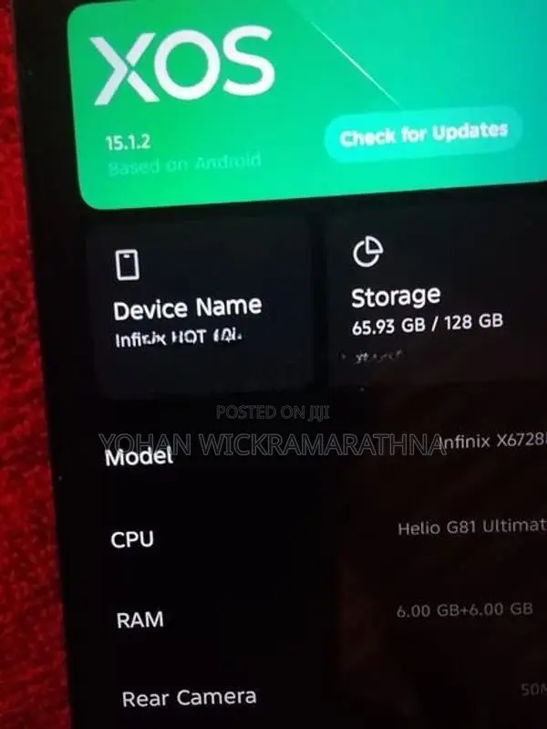 Infinix Hot 60i (Used)