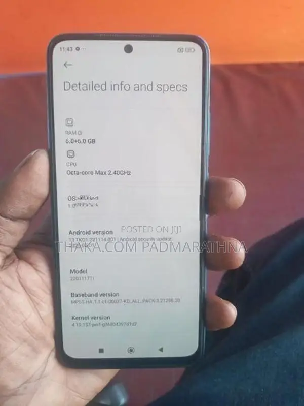 Xiaomi Redmi Note 11 6gb 128gb (Used)