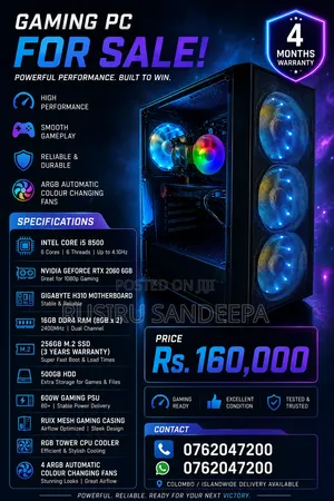 Desktop Computer 16GB Intel Core i5 HDD+SSD 750GB