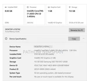 i7 2nd Gen PC 8GB RAM