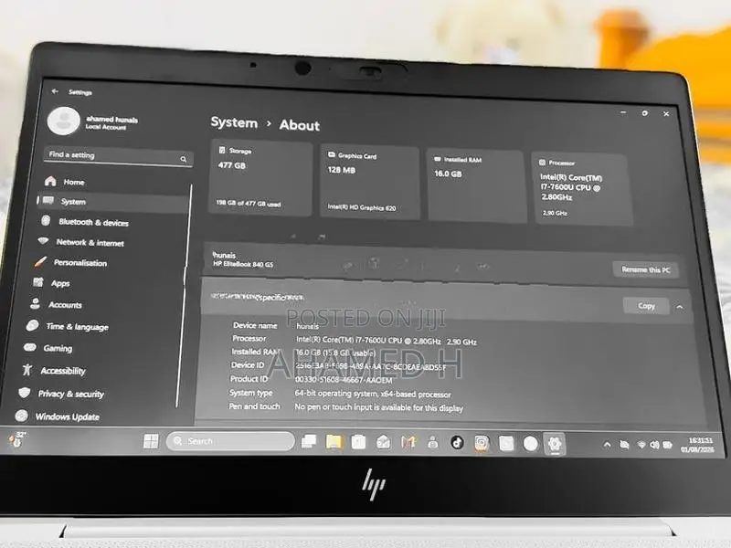 HP Elite Book i7 840 G7