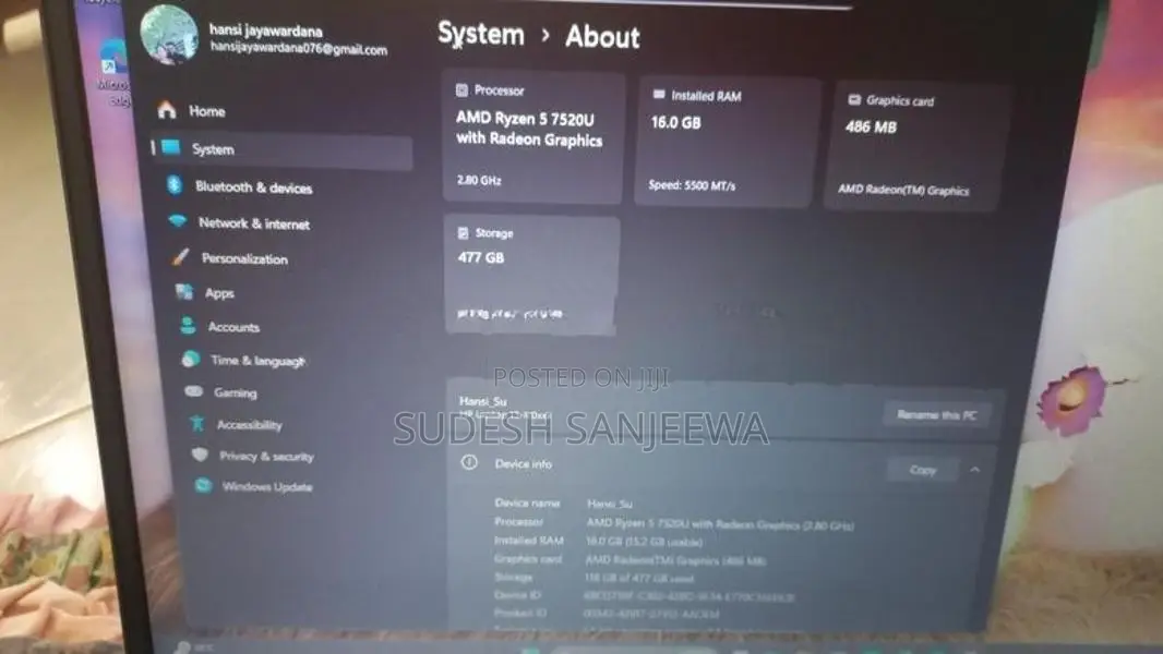 HP 15-FC0543AU Ryzen 5