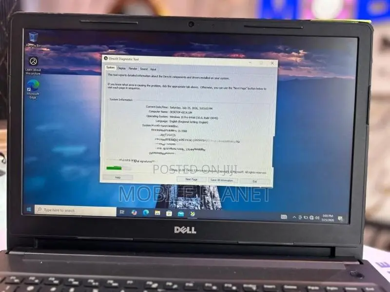 Dell Vostro 15 Intel Core I5 7TH GEN 4GB RAM 1TB HDD